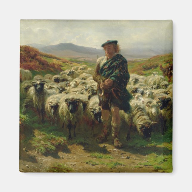 The Highland Shepherd, 1859 Magnet (Front)