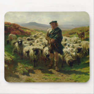 The Highland Shepherd, 1859 Mouse Mat