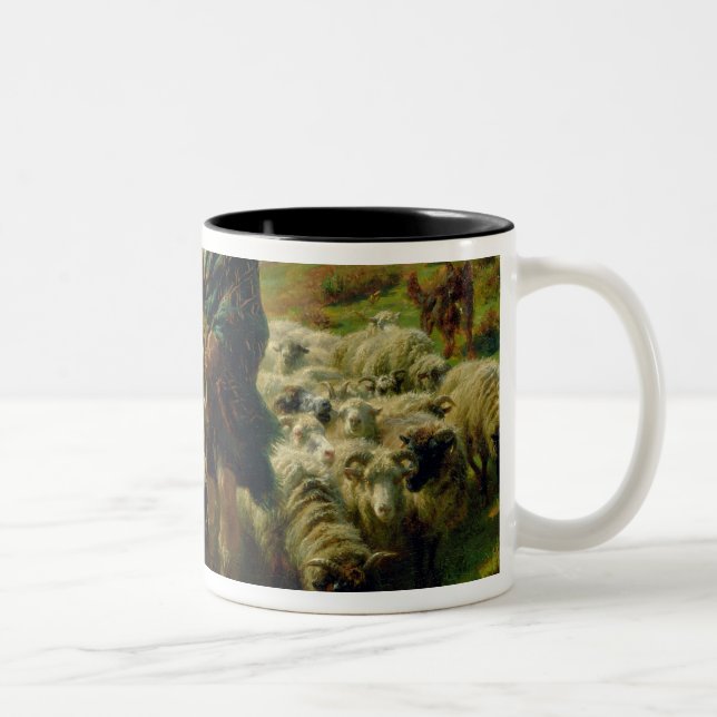 The Highland Shepherd, 1859 Two-Tone Coffee Mug (Right)