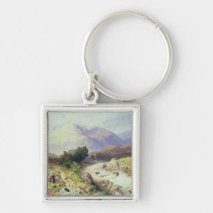 The Highlands, near Argyle (w/c on paper) Key Ring