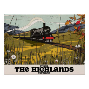 The Highlands Of Scotland Travel Poster