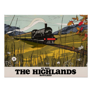 The Highlands Of Scotland Travel Poster