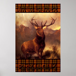 The Highlands Scotland - The Scottish Stag Poster