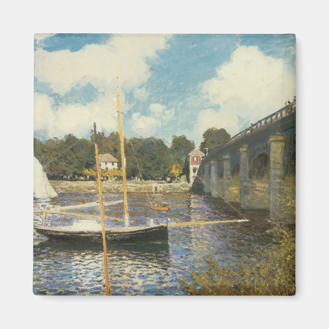The Highway Bridge at Argenteuil by Claude Monet Magnet (Front)