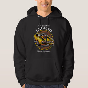 The Highway Legend Muscle Car Retro Design Hoodie