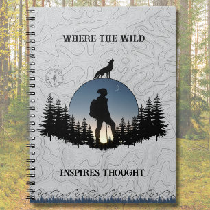 The Hiker's Reflection Adventure Travel Logbook Notebook