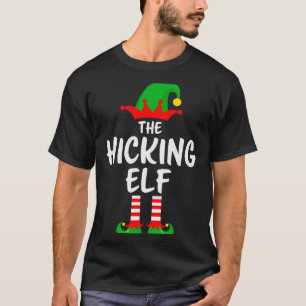 The Hiking Elf Matching Family Christmas  T-Shirt