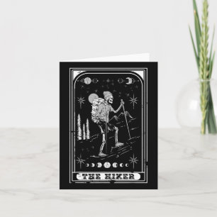The Hiking Goth Skeleton Tarot Card Nature Hallowe