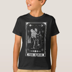 The Hiking Goth Skeleton Tarot Card Nature Hallowe T-Shirt