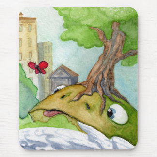 The Hill Frog and the Butterfly Mouspad Mouse Mat