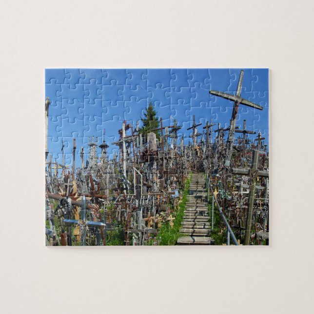 The Hill of Crosses of Northern Lithuania Jigsaw Puzzle (Horizontal)