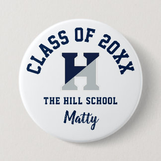 The Hill School Button Logo Custom Personalised