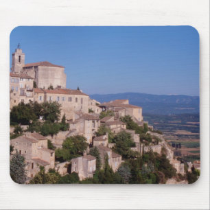 The hill top village of Gordes Mouse Mat