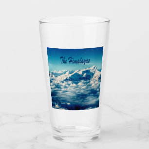 The Himalayas Mountains with Text Glass