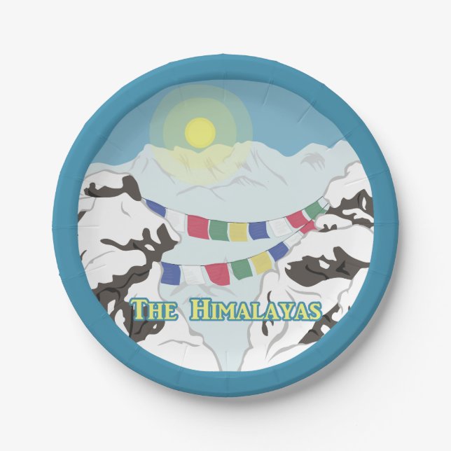 The Himalayas Paper Plate (Front)