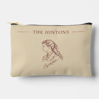 The Hintons Beth Burgundy on Champagne Accessory Pouch