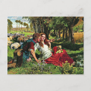 The Hireling German Shepherd: The Shepherd Hired Postcard