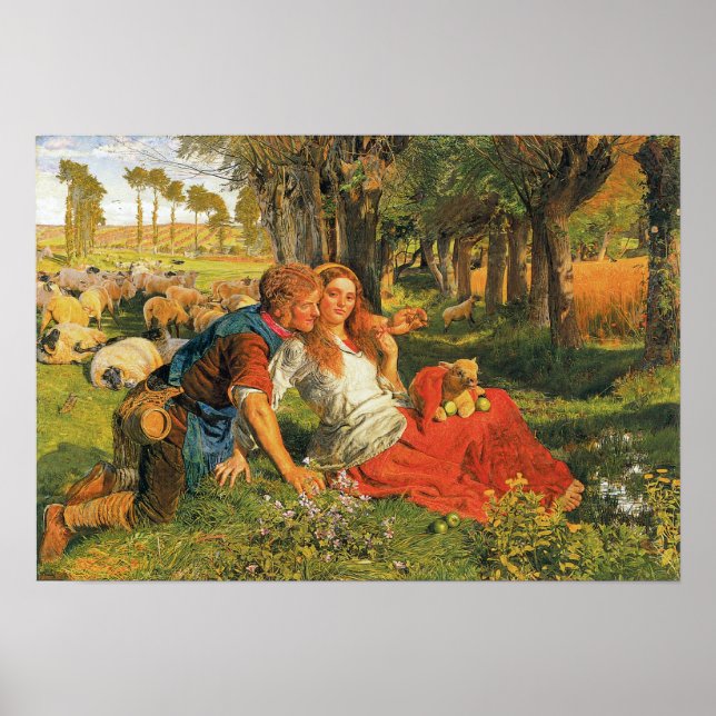 The Hireling Shepherd, 1851-52 Poster (Front)