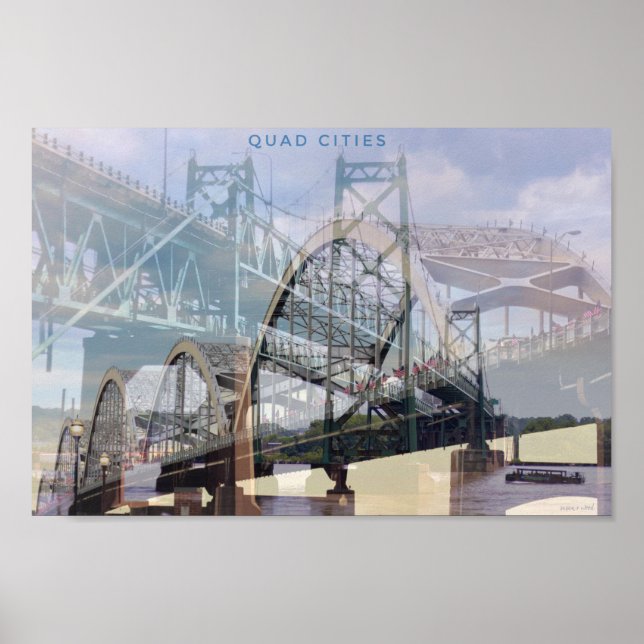 The Historic Bridges of the Quad Cities Poster (Front)