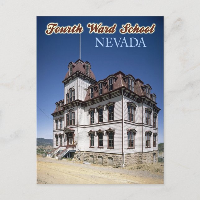 The Historic Fourth Ward School Museum in Nevada Postcard (Front)