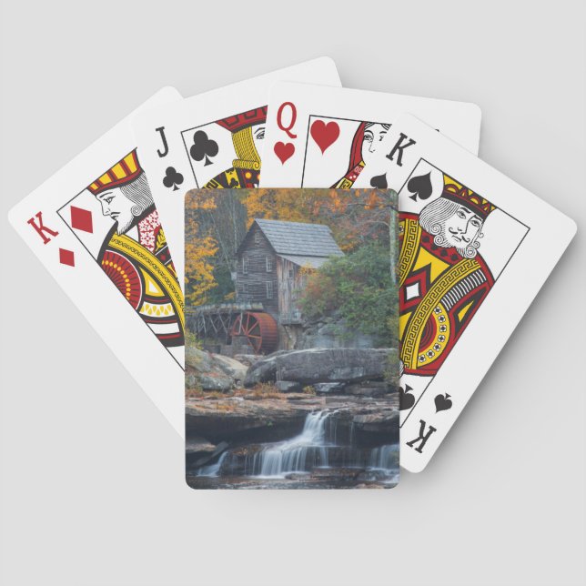 The Historic Grist Mill On Glade Creek 2 Playing Cards (Back)
