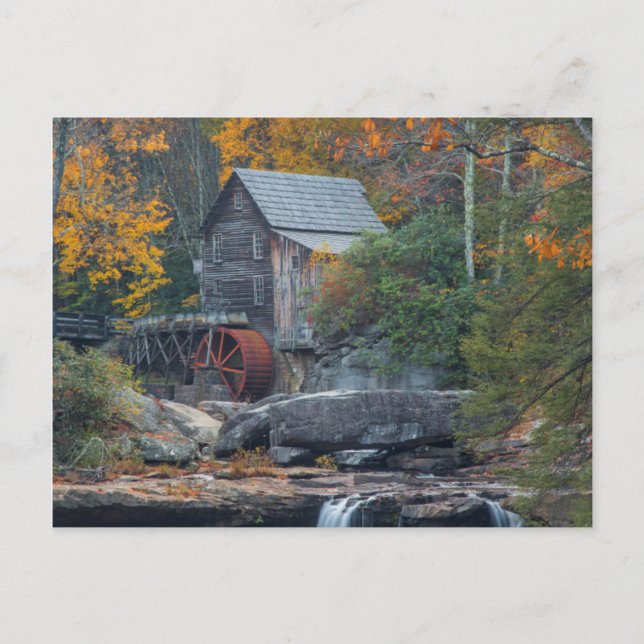 The Historic Grist Mill On Glade Creek 2 Postcard (Front)