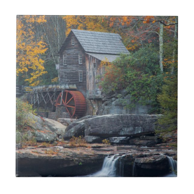 The Historic Grist Mill On Glade Creek 2 Tile (Front)