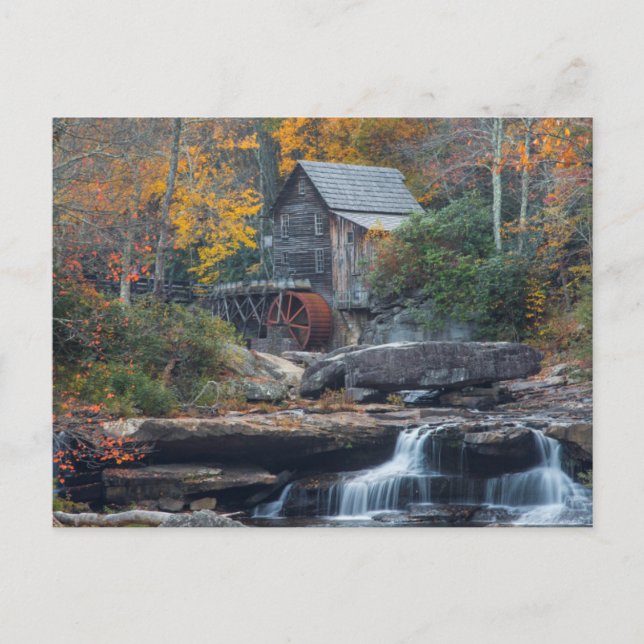 The Historic Grist Mill On Glade Creek Postcard (Front)