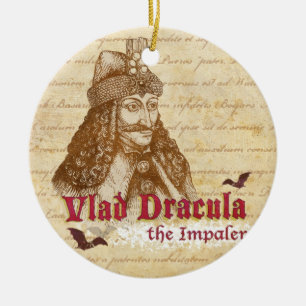 The historical Count Dracula Ceramic Tree Decoration