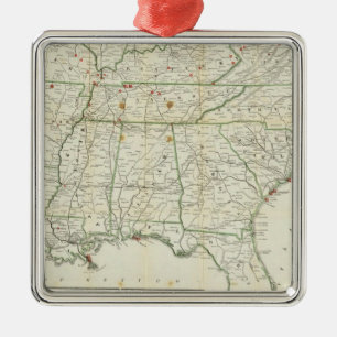 The Historical War Map Metal Tree Decoration