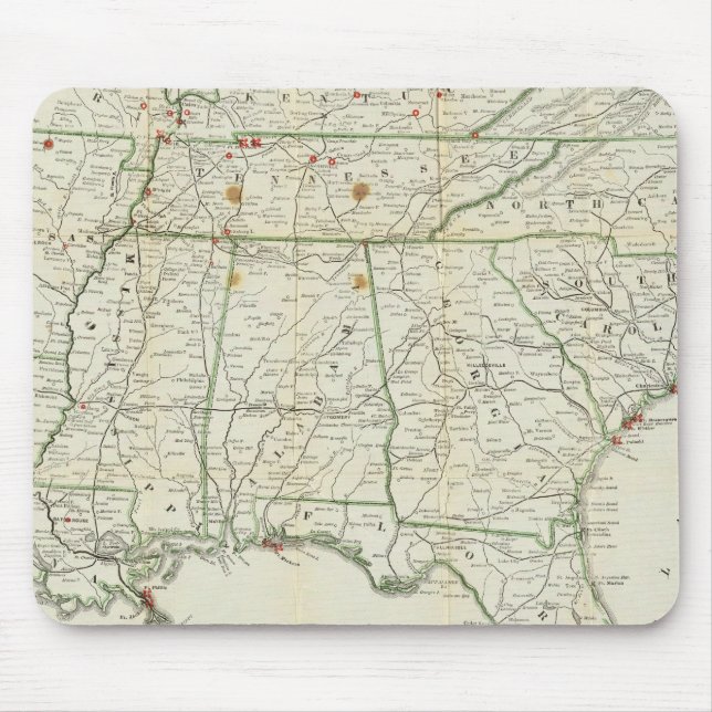 The Historical War Map Mouse Mat (Front)