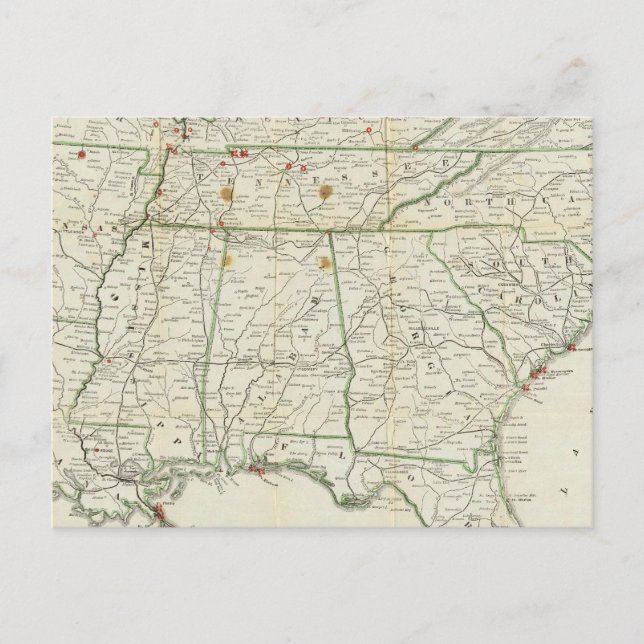 The Historical War Map Postcard (Front)