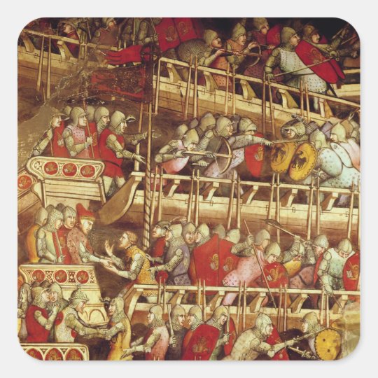 The History of Pope Alexander III Square Sticker