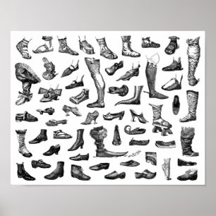 The History of Shoes Poster