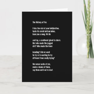"The History of Yes" Holiday Card