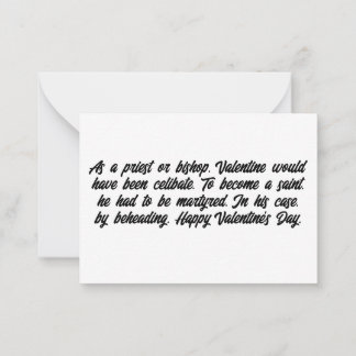 The History Valentine Card