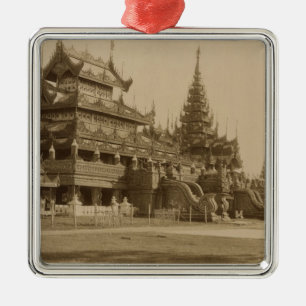 The Hman Kyaung or the glass monastery, Burma Metal Tree Decoration