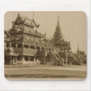 The Hman Kyaung or the glass monastery, Burma Mouse Mat