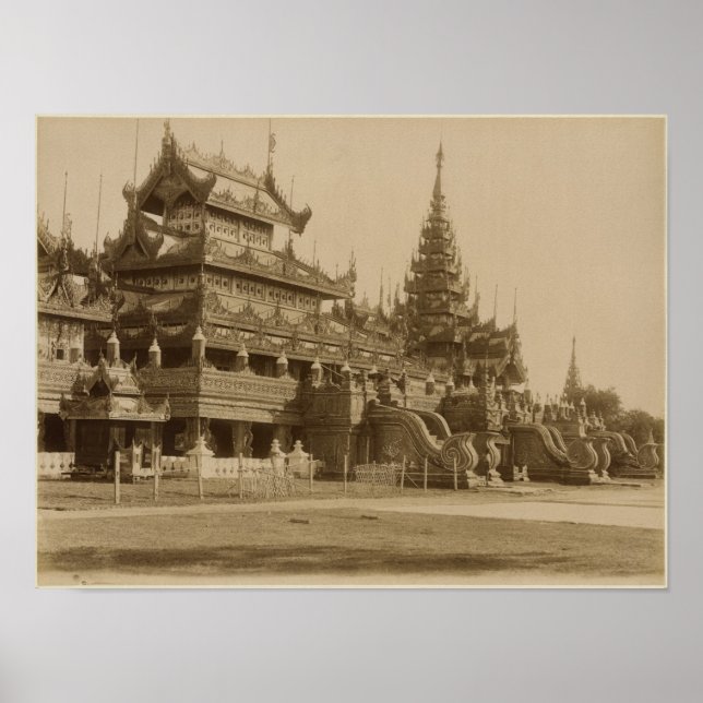 The Hman Kyaung or the glass monastery, Burma Poster (Front)
