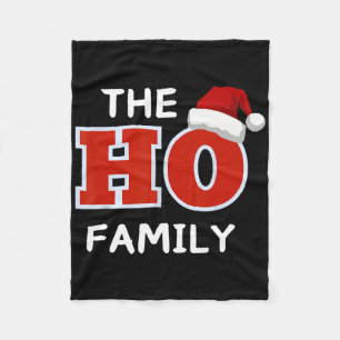 The Ho Family Christmas Tees- Matching Holiday Paj Fleece Blanket