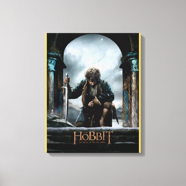 The Hobbit - BILBO BAGGINS™ Movie Poster Canvas Print (Front)