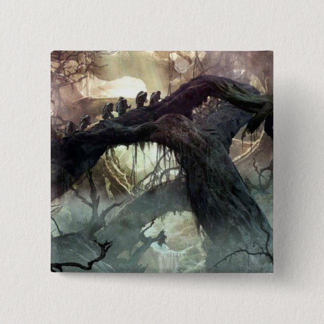 THE HOBBIT : DESOLATION OF SMAUG™ Concept Art 2 15 Cm Square Badge (Front)