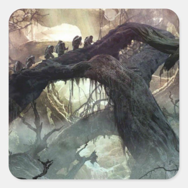 THE HOBBIT : DESOLATION OF SMAUG™ Concept Art 2 Square Sticker (Front)
