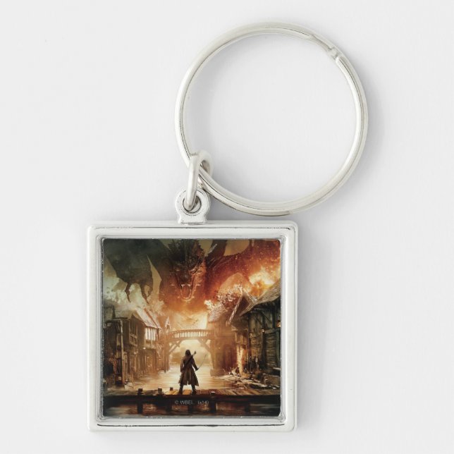 The Hobbit - Laketown Movie Poster Key Ring (Front)