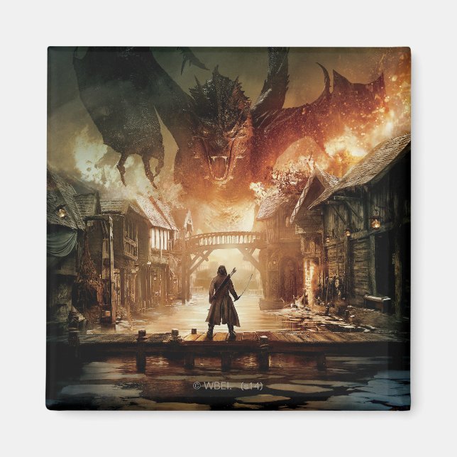 The Hobbit - Laketown Movie Poster Magnet (Front)