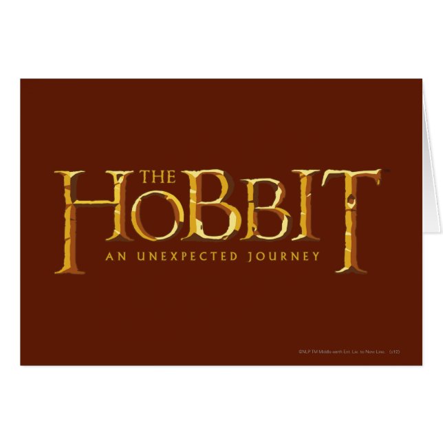The Hobbit Logo Gold (Front Horizontal)