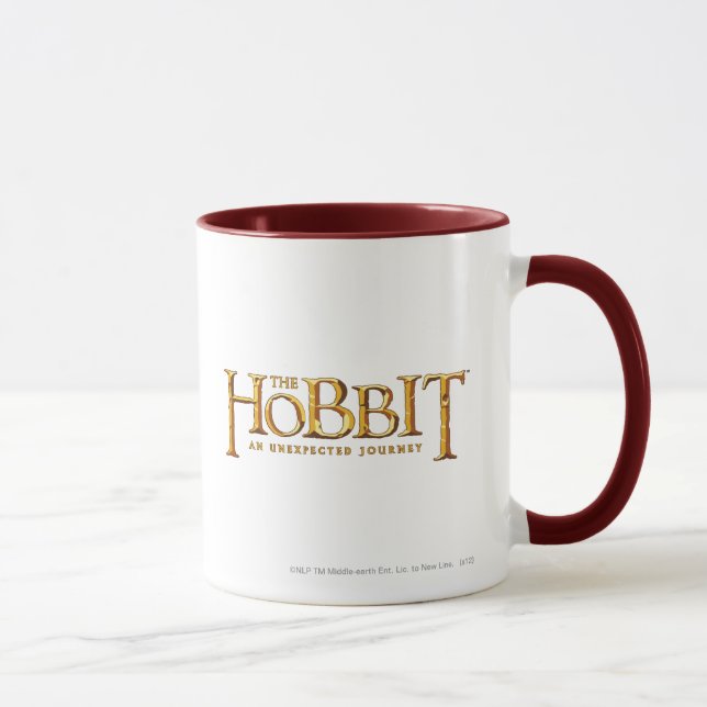 The Hobbit Logo Gold Mug (Right)
