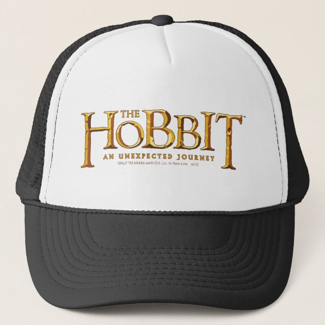 The Hobbit Logo Gold Trucker Hat (Front)