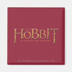 The Hobbit Logo Textured Magnet