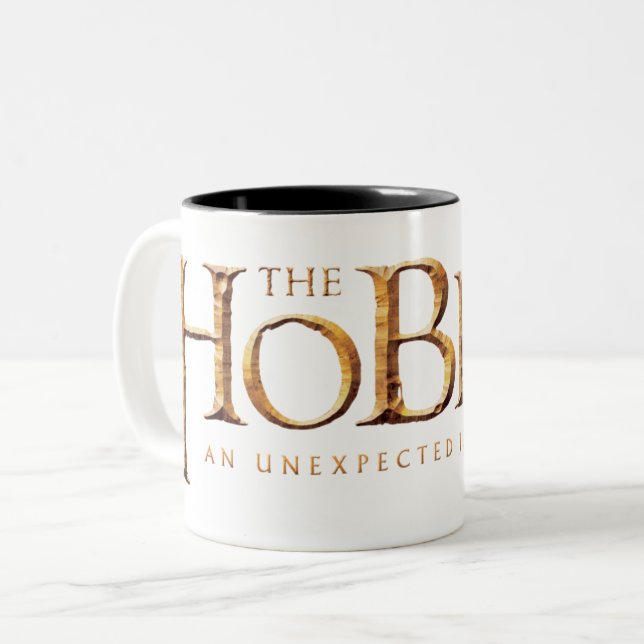 The Hobbit Logo Textured Two-Tone Coffee Mug (Front Left)